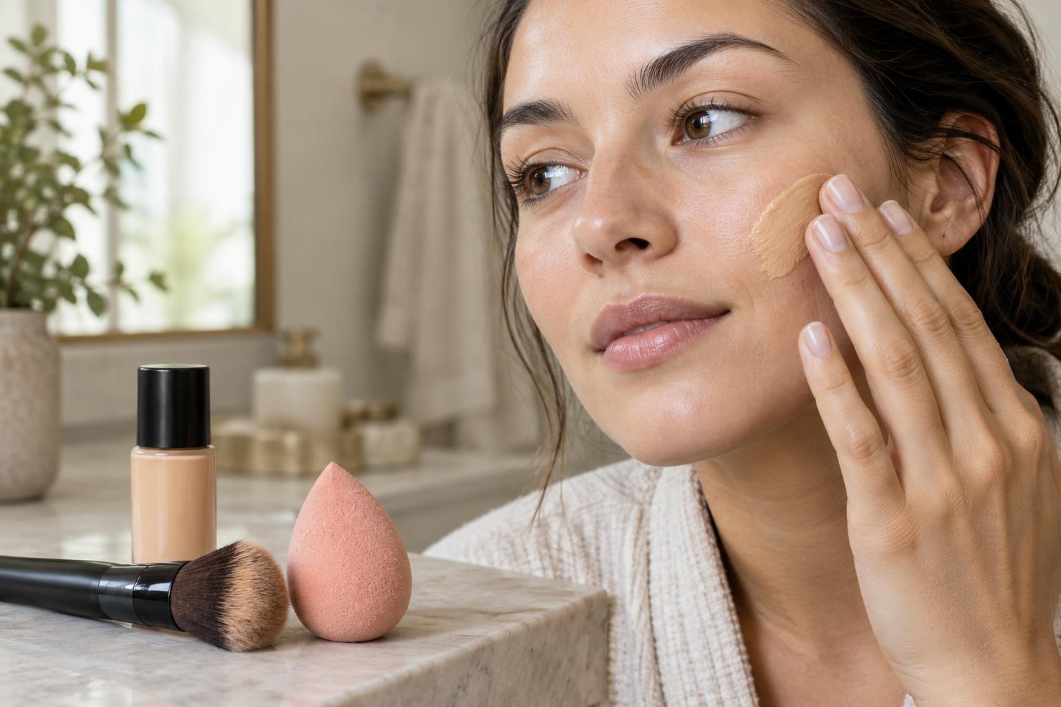Brush, Sponge or Fingers: Choosing a Tool for Foundation Application